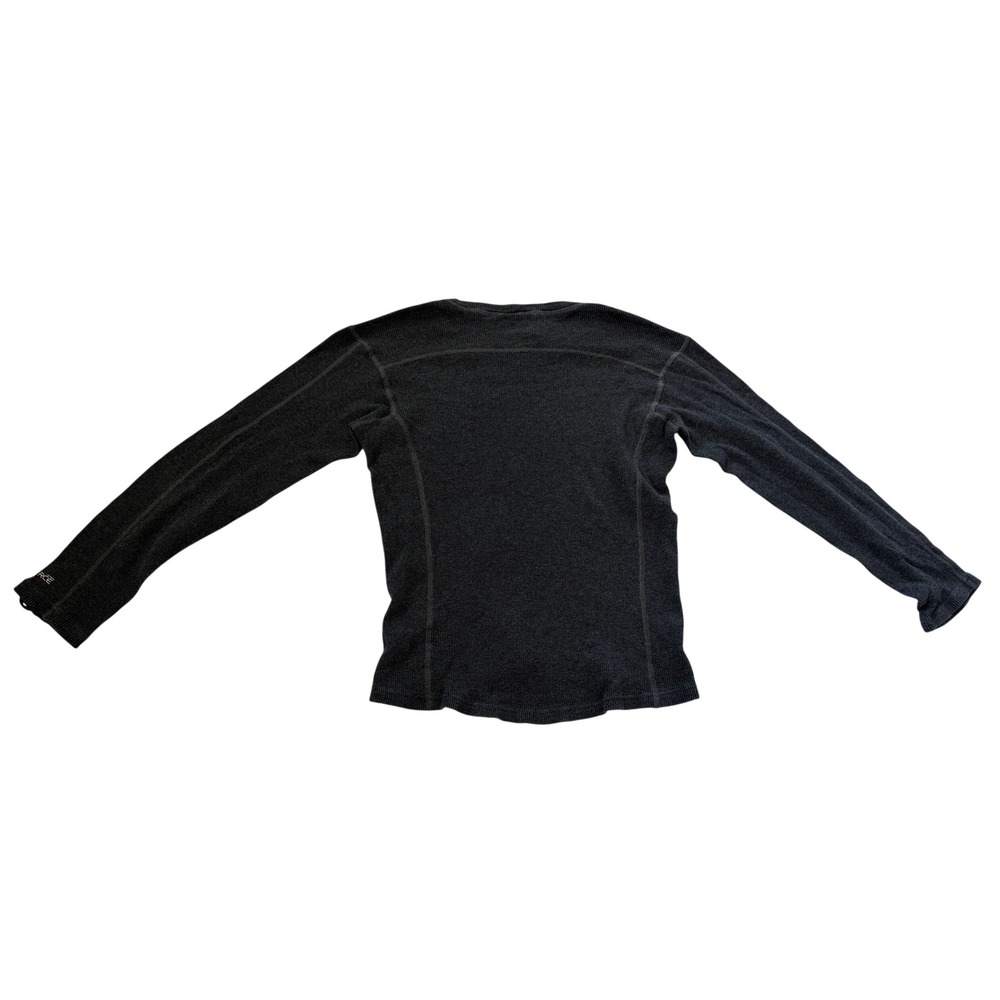 Carhartt Force Mens Small Gray Waffle Knit Thermal Base Layer Long Sleeve Shirt
